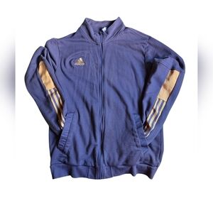 Adidas Blue and Gold Track Jacket Size L NWOT